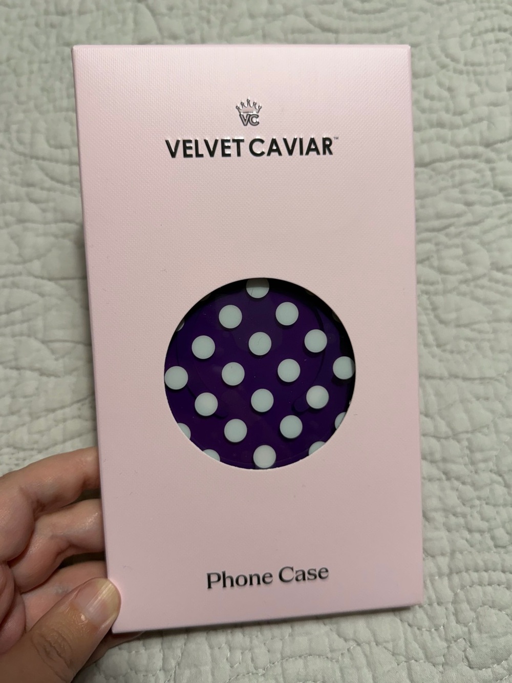 Velvet Caviar Violet Glow Polka Dot iPhone 17 Pro Max Case